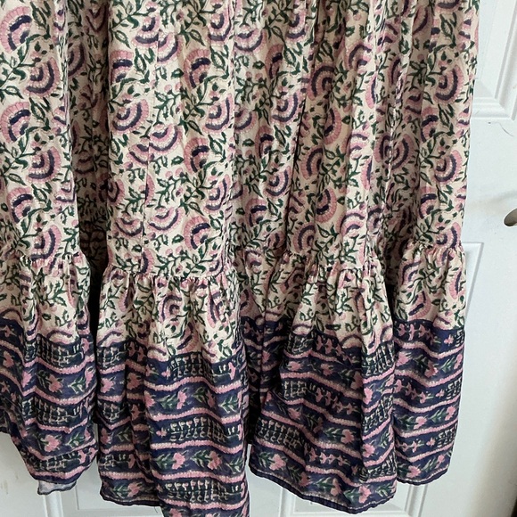 Floral Pink and Blue Maxi Skirt that can also be worn as a dress - Picture 3 of 13